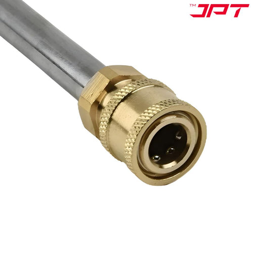 JPT Pressure Washer Gun Adapter, 1/4-Inch Quick Connect Fitting, Brass Build Adapter Compatible with Bosch High Pressure Washer Alternative View