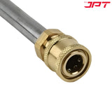 JPT Pressure Washer Gun Adapter, 1/4-Inch Quick Connect Fitting, Brass Build Adapter Compatible with Bosch High Pressure Washer
