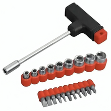 Multipurpose Screwdriver Socket and Bit Set Hand Tool Kit Combination Magnetic Wrench for Home, Office, Car, Bike - 22PCTK