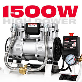 JPT 30L Oil Free Air Compressor | 1500W Portable Machine with Auto Cut-Off | Maintenance Free Heavy Duty Unit for Painting, Nailing, Garages & Pneumatic Applications