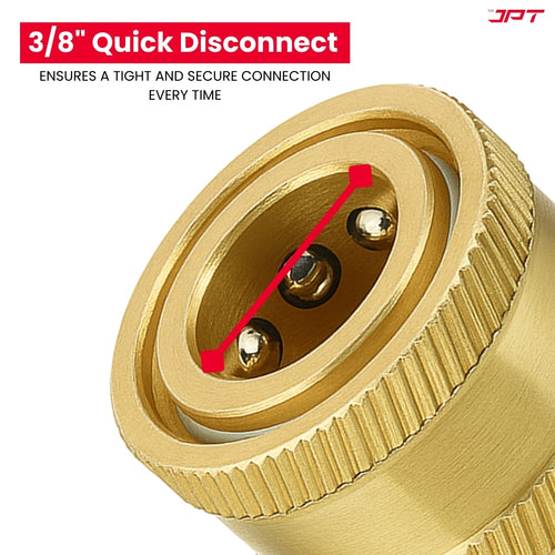 JPT Heavy-Duty Quick Connect Pressure Washer Hose Adapter Set |  M22-15mm to 3/8