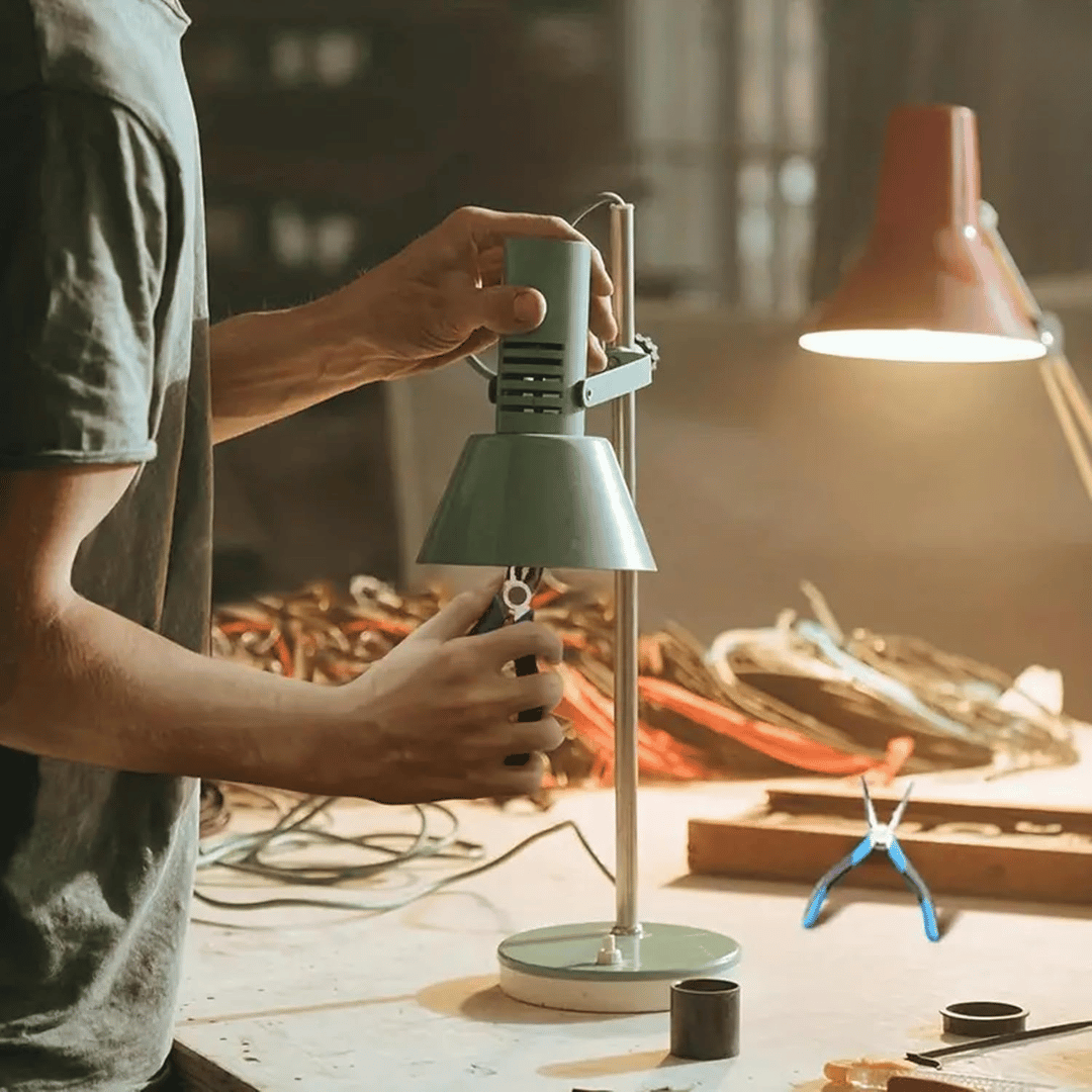 JPT 8-Inch Long Heavy Duty Nose Plier With Hard Carbon Steel Jaws And Comfort Grip Handles | Long Nose Cutting Pliers for AC Wiring, Cutting, And Gripping
