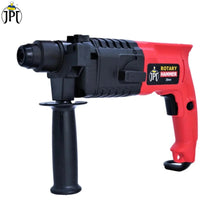 JPT SDS-Plus 20MM Corded Electric Rotary Hammer Drill Machine | 700W | 1400 RPM | 2.4 Joules | 5100 BPM | 2 Functions | 3 Drill Bits | Depth Gauge | Auxiliary Handle ( RENEWED )