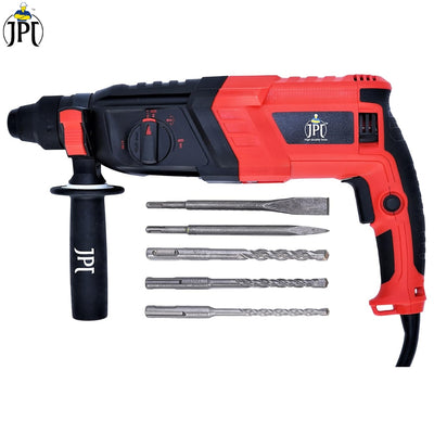 Grab the JPT-26H SDS-Plus Pro heavy-duty Rotary Hammer at the best price online in India! It features 1050 watts, 1200 RPM, 3 joules of impact energy, and more.