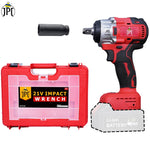 JPT 21-Volt Powerful Brushless Motor Cordless Impact Wrench | 550 Nm Torque | 4200 RPM Speed | 1/2-Inch Head Hex Shank | 3 Bright LED Lights | 𝐁𝐚𝐭𝐭𝐞𝐫𝐲 & 𝐂𝐡𝐚𝐫𝐠𝐞𝐫 𝐍𝐨𝐭 𝐈𝐧𝐜𝐥𝐮𝐝𝐞𝐝