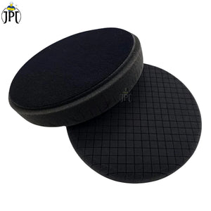 JPT T-10 Black Colour 6-Inch Polishing Buffing Pad | 6-Inch 150mm Backing Plate | Compound Buffing Sponge Pad for Car Buffer Polishing and Waxing