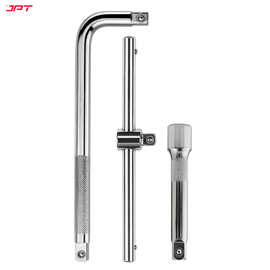 JPT Heavy-Duty 1/2" Drive 3Pcs  Socket Handle Set | T-Handle, L-Handle & Extension Bar | Heat-Treated Cr-V Steel | High Torque Wrench Set for Automotive and home Repairs