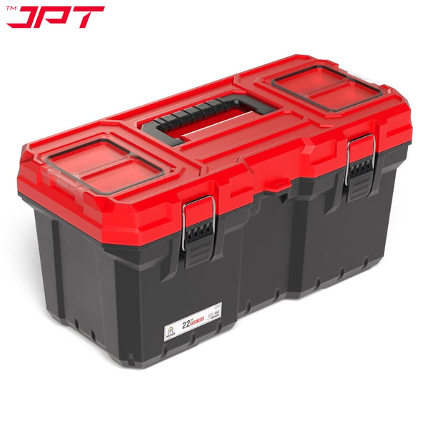 Buy JPT Pro Series 22" heavy-duty tool box, featuring two transparent lid, one removable tray compartment, dustproof & waterproof seal design, and more. Buy Now