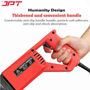 JPT Heavy Duty 1050-Watt Concrete Vibrator Machine | 10000 Vibrations Per Minute | 4000 RPM Speed | Pure Copper Winding Motor | 35mm Chuck | With 1.5-Metre Vibrator Needle Included