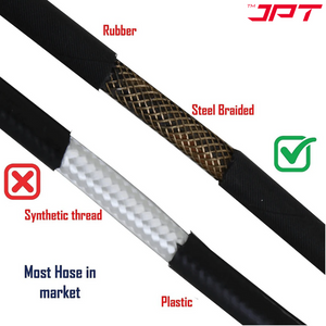 JPT Heavy Duty 8-Metre Pressure Washer Hose Pipe | American Standard M22 Thread with O-Ring Seals | Stand Upto 3000 PSI Pressure | Compatible with Many Pressure Washer Brand