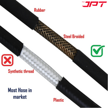Buy the JPT heavy-duty 8-metre pressure washer hose pipe, featuring superior quality build, universal fitting, kink resistant, compatible with many brands.