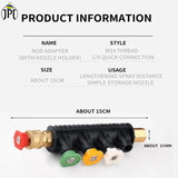 Buy JPT combo 15cm high pressure washer extension wand with 4 spray nozzle tips & quick connector to meet all your pressure washing needs with just one purchase.