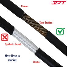 Buy the JPT heavy-duty 15mtr pressure washer hose pipe, featuring premium build quality, anti-kink technology, leak-proof assurance, and much more. Buy Now