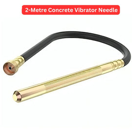 JPT Heavy Duty 2-Metre Flexible Concrete Vibrator Needle | 35 Mm Manganese Steel Tape | Double Steel Wire Braided | Powerful Vibration For Professional & DIY Concrete Contraction