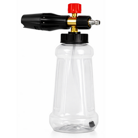 JPT Heavy-Duty Pro Foam Cannon | Solid Brass Head | 70 Bar Power & 4000 PSI Pressure | 1.1 mm Orifice | 1-Litre Transparent Bottle | Adjustable Spray Nozzle & Knob