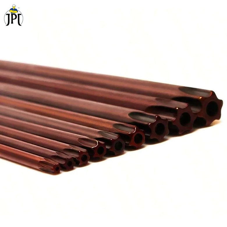 JPT 9 Pieces Torx Star Allen Key Set | Long Arm Wrench Hex Keys | Security Torx End Holes | Storage Case | T10-T50 ( 9Inch Star End )