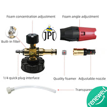 JPT Pro Foam Cannon / Snow Lance Complete Brass Nozzle 1.1mm Orifice Inside ( 1/4 Quick Connector Included ) ( RENEWED )