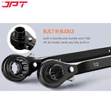 JPT 24-27MM Hexagon Scaffold Quick Wrench | Double Openings Head Ratchet Spanner | Pointed Tail Ratchet Wrench for Automotive Service