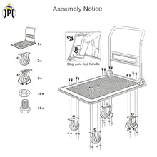 Buy the JPT heavy duty big folding hand Trolley at the most affordable price online in India. Perfect for heavy lifting and easy storage. Order yours now