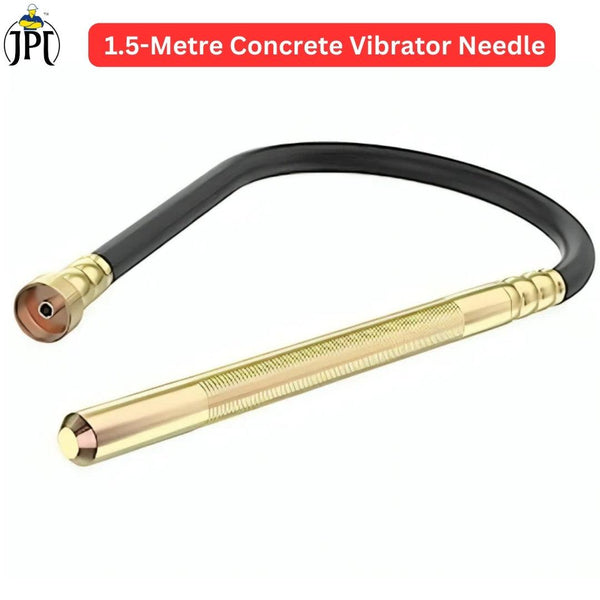 JPT Heavy Duty 1.5-Metre Flexible Concrete Vibrator Needle | 35 Mm Manganese Steel Tape | Double Steel Wire Braided | Powerful Vibration for Professional & DIY Concrete Contraction