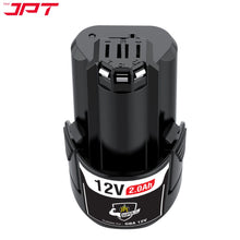 Buy the JPT 12V 2000mAh power tool battery, the perfect replacement to complete your work with more power and efficiency. Compatible with Bosch GBA 12V.