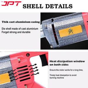 JPT Heavy Duty 1250-Watt Handheld Electric Concrete Vibrator Machine | 13000 Vibrations Per Minute | 1300 RPM Speed | 35mm Chuck | Copper Armature | With 1.5-Metre Vibrator Needle Included