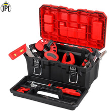 Buy JPT 19-inch heavy-duty plastic tool box, featuring transparent organizers, a removable tray, a dustproof, and water resistant seal all at best price online.