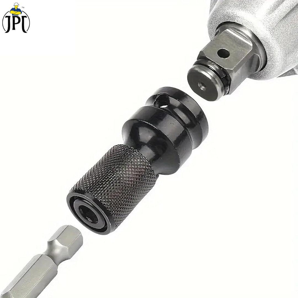 2Pcs 1/4 Inch To 1/2 Inch Socket Adapter - Female To Male Drive Converter, Chrome Vanadium Steel