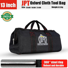 Buy now the JPT 13-inch wide mouth tool bag for electrician, technician, mechanics, carpenter, and more all at best price online. Buy Now