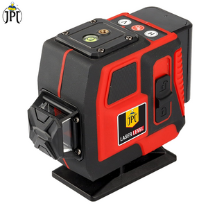 JPT 360° 3D Self-Leveling Laser Level with Mini Tripod – High-Precision Cross Line Tool for Construction, Renovation, and Floor Tiling with Two 1500mAh Batteries, Fast Charger and Durable Case