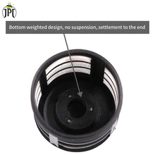 Shop now the heavy duty JPT black pressure washer inlet hose filter, featuring high-quality plastic build, stainless steel filter, and heavy design at the bottom.