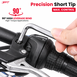 Buy JPT 9-piece CR-V Torx Allen key set (T10–T50) with 5-inch L-type design for extra leverage. Heavy duty cr-v hex key set for bike, car and workshop repair.