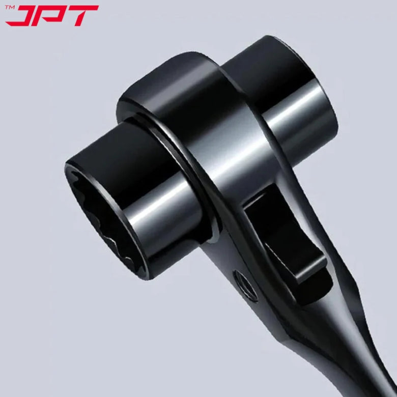 JPT 19-21MM Hexagon Scaffold Quick Wrench | Double Openings Head Ratchet Spanner | Pointed Tail Ratchet Wrench for Automotive Service