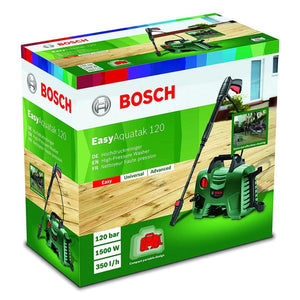 Bosch Car Washer EasyAquatak 120 Bar | 1500W Powerful Motor | 5.8 L/H Water Flow | Compact & Portable | Premium Accessories Included
