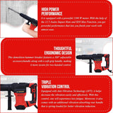 Grab now the strongest JPT sds plus 7.5 KG heavy-duty breaker machine, featuring 1300 watt, 4100 bpm, 12.5 joules all just at the lowest price in India online.