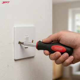 Buy JPT 11 pcs magnetic screwdriver bit set with 1/4 inch holder. Includes Phillips, Flat, Pozidriv & Torx bits. Ideal for electrical, furniture & repair work.