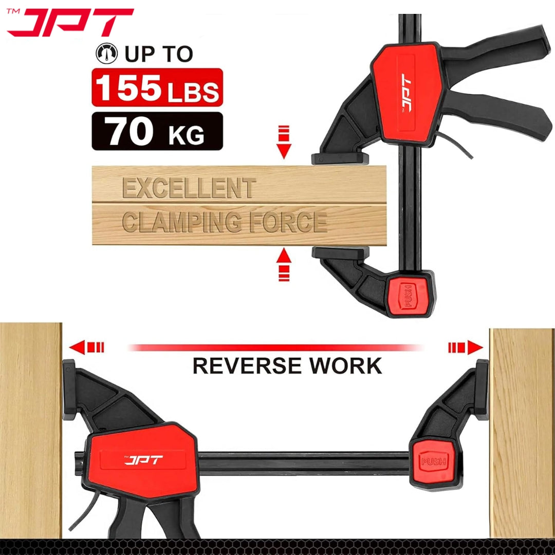 Buy now the JPT Pro Series 30" bar clamp at the best price. This clamp offer you 2-in-1 functionality, i beam structure, quick release trigger, and much more.