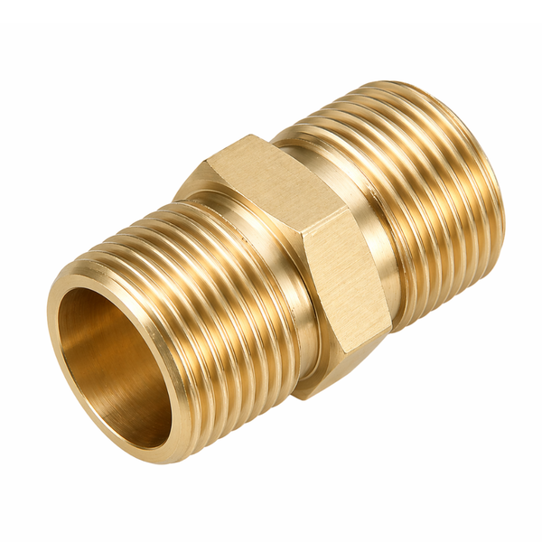 JPT Heavy Duty M22-15mm Metric Male Thread Fitting | Solid Brass Build | Withstand 5000 PSI Pressure | Pressure Washer Hose Extension Coupler