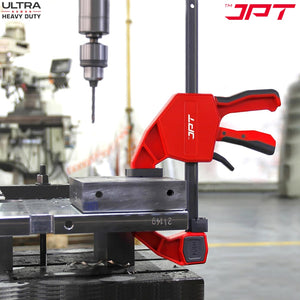 JPT Ultra Heavy-Duty 57-Inch Quick-Grip Bar Clamps | 1200mm Clamping Range | One-Handed Wood Clamps with Quick-Release Trigger | F-Clamp Set | 661 lbs Hold | Woodworking, Carpentry, DIY