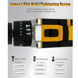 Buy now for the compact and powerful JPT 21v cordless drill machine, featuring 25nm torque, 3500rpm, 25+3 gear setting, 1500mAh battery, and much more.