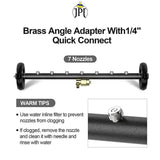The JPT Dual Function Undercarriage Cleaner with 25" Pressure Washer Water Broom | 4000 PS | 7 Nozzles | 3Pcs Extension Wand | 1/4" Quick Connect