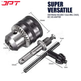 JPT Heavy Duty 13mm Drill Chuck with Key and SDS Plus Shank Adapter for Impact Drills and Rotary Hammers