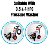Clean the stubborn dirt effortlessly with the JPT commercial car washer gun providing you with 4500 PSI, 300 Bar, 3.96 GPM, and more features.