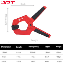 Buy now the JPT Pro Series 2.5-inch wood spring clamp at the best price. This spring clamp features strong plastic build with bold spring and much more. Buy Now