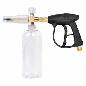 JPT Combo Heavy-Duty Foam Lance with Universal High-Pressure Water Gun and 1/4-Inch Solid Brass Quick Connector – Compatible with Most Pressure Washer Brands