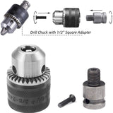 Buy the JPT 13mm drill chuck with key and 1/2-inch socket square female adapter at best price. Buy online now for a must-have addition to your toolkit.