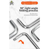 Grab the JPT 5-inch 9 pieces short arm Torx star end Allen key set, featuring sturdy and durable build, star end and drilled tip, long/short arm design, and more.