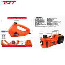 JPT Heavy Duty Portable 12-volt DC Hydraulic Jack | 480N.M Torque Power | 10 Bar/150 PSI Pressure | 3 Tons Weight Lifting | 155mm-450mm Lifting Height | Tire Inflatable Pump