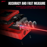 Buy JPT 70M Digital Laser Distance Meter with distance, area, volume & indirect height calculation — ideal for site engineers, contractors & interior projects.