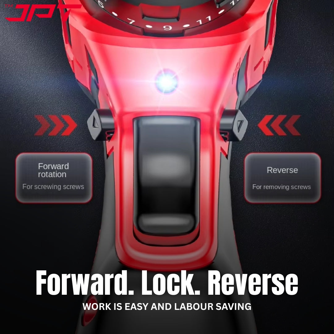 Buy now for the JPT 12v impact cordless drill machine with 18-piece drill accessories all at best price. Buy best drill machine for home and workshop at JPT.